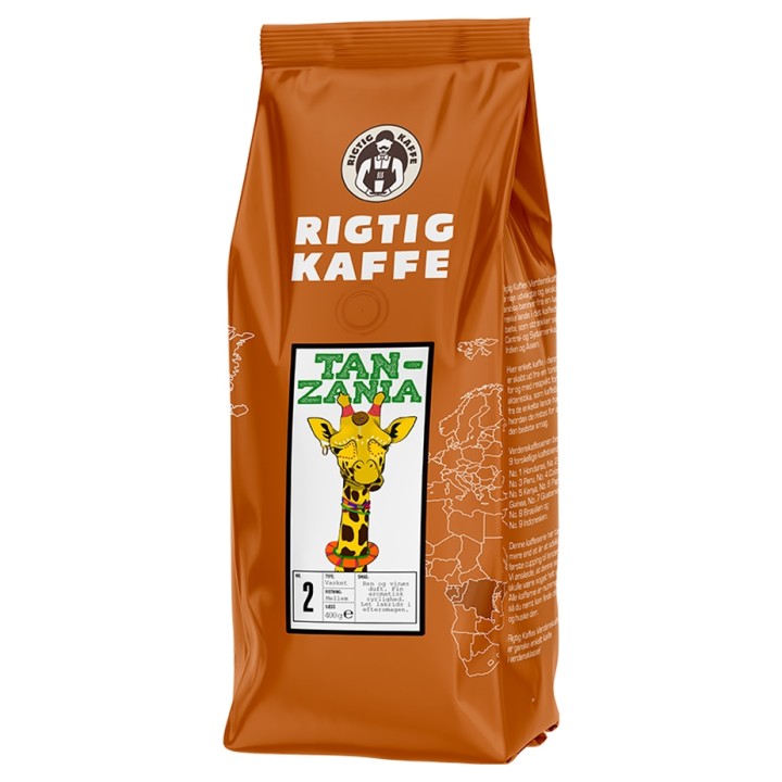 Rigtig Kaffe Tanzania No. 2 - 7x400g Whole coffee beans