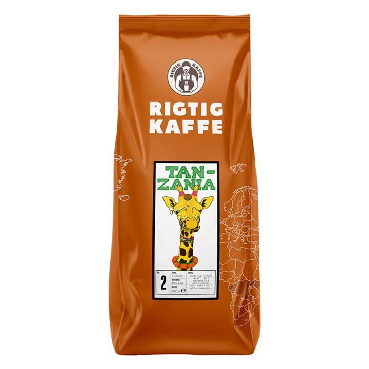 Rigtig Kaffe Tanzania No. 2 - 7x400g Whole coffee beans