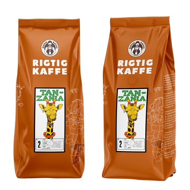 Rigtig Kaffe Tanzania No. 2 - 15x400g Whole coffee beans