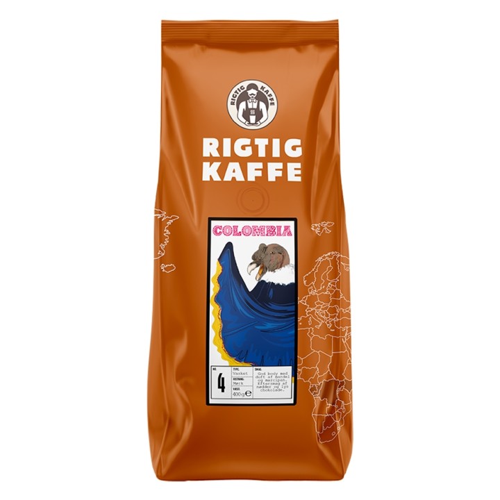Rigtig Kaffe Colombia No. 4 - 15x400g Whole coffee beans