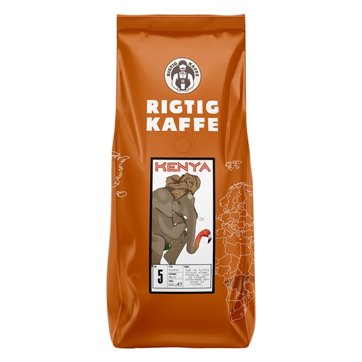 Rigtig Kaffe Kenya No. 5 - 7x400g Whole coffee beans
