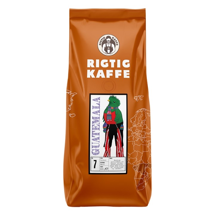 Rigtig Kaffe Guatemala No. 7 - 7x400g Whole coffee beans