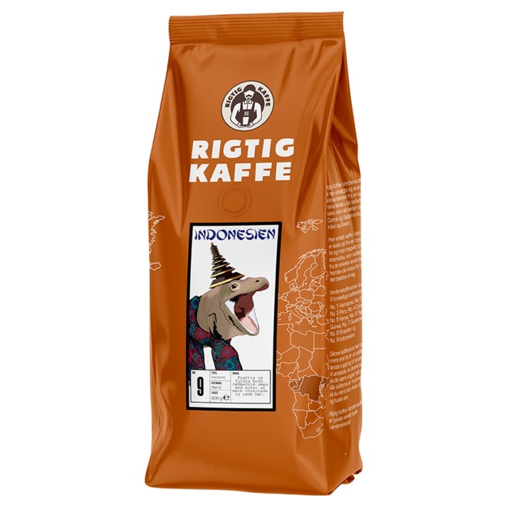 Rigtig Kaffe Indonesia No. 9 - 7x400g Whole coffee beans