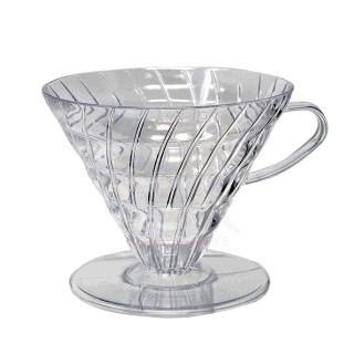 Hario Cup Dripper V60 Clear Plastic 2-Cup.