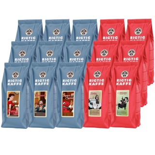 Rigtig Kaffe Mixed pack - 7.5 kg whole beans - Italian-inspired