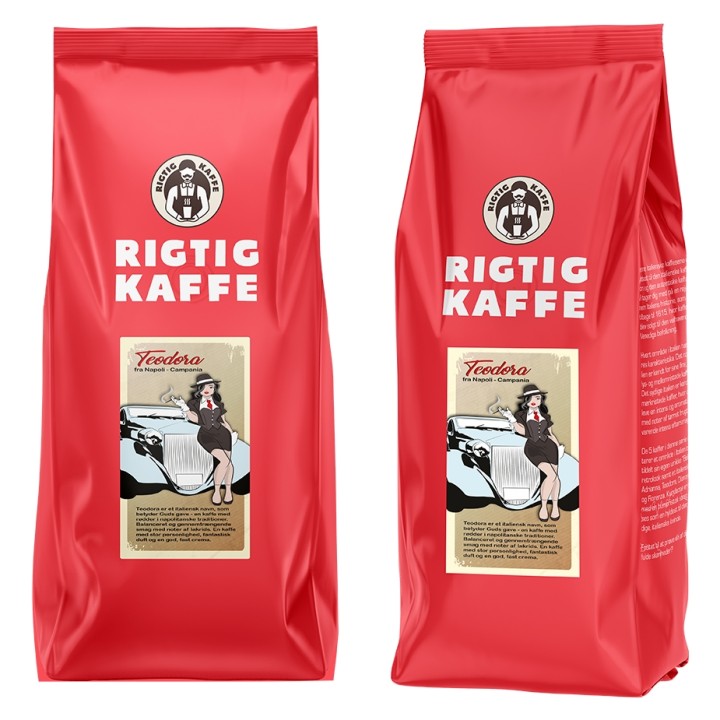 Rigtig Kaffe Teodora per 24 kg Whole coffee beans