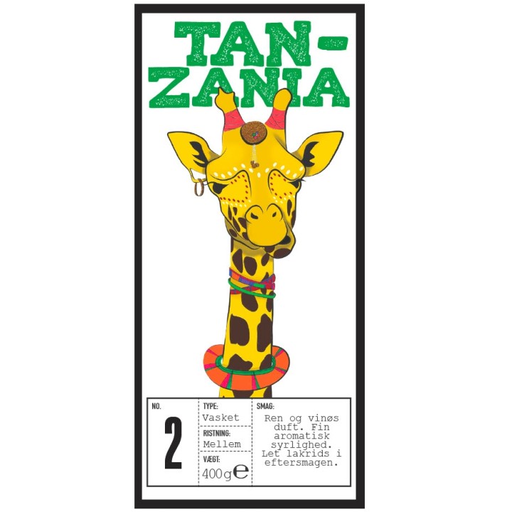 Rigtig Kaffe Tanzania No. 2 per 24 kg Whole coffee beans