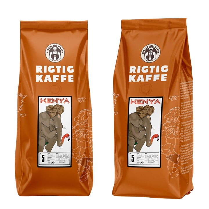 Rigtig Kaffe Kenya No. 5 v/24kg Whole coffee beans