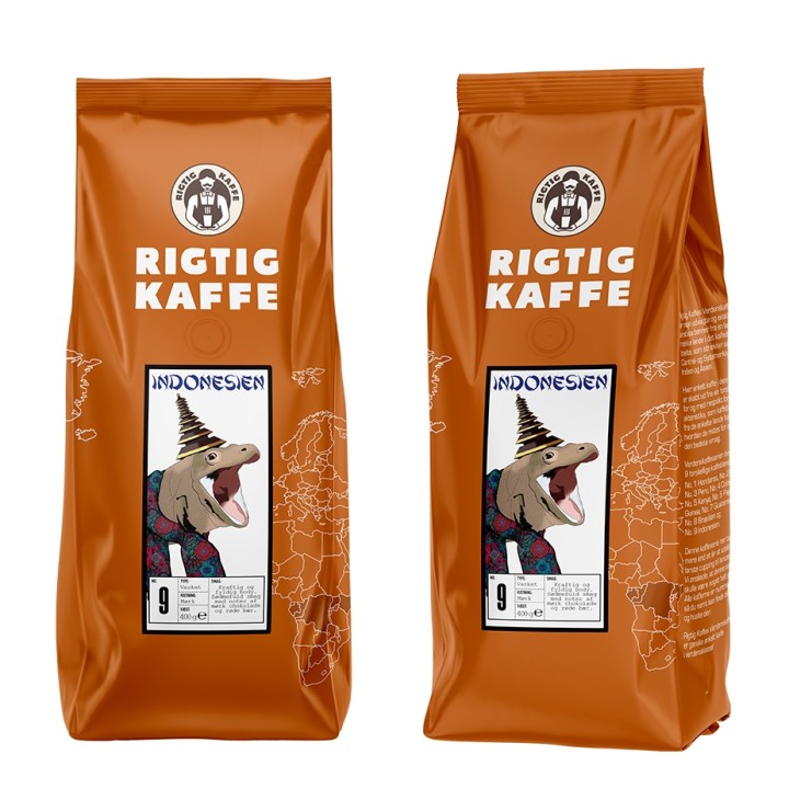 Rigtig Kaffe Indonesia No. 9 per 24kg Whole coffee beans