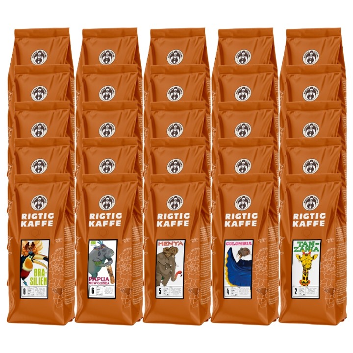 Rigtig Kaffe Variety pack 10 kg Whole coffee beans