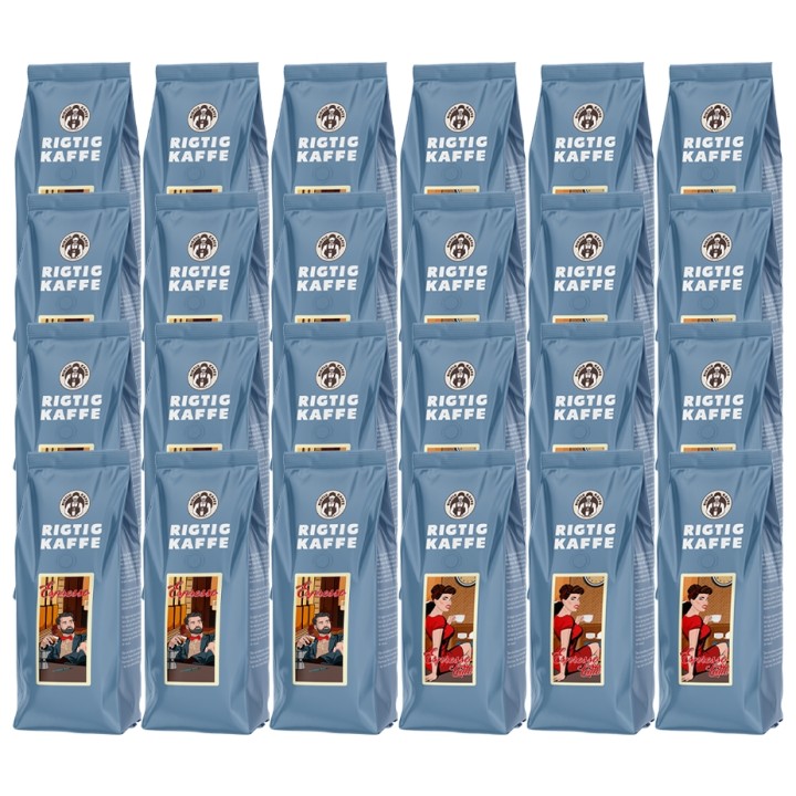 Rigtig Kaffe Espresso & Espresso Latte 12kg Whole coffee beans