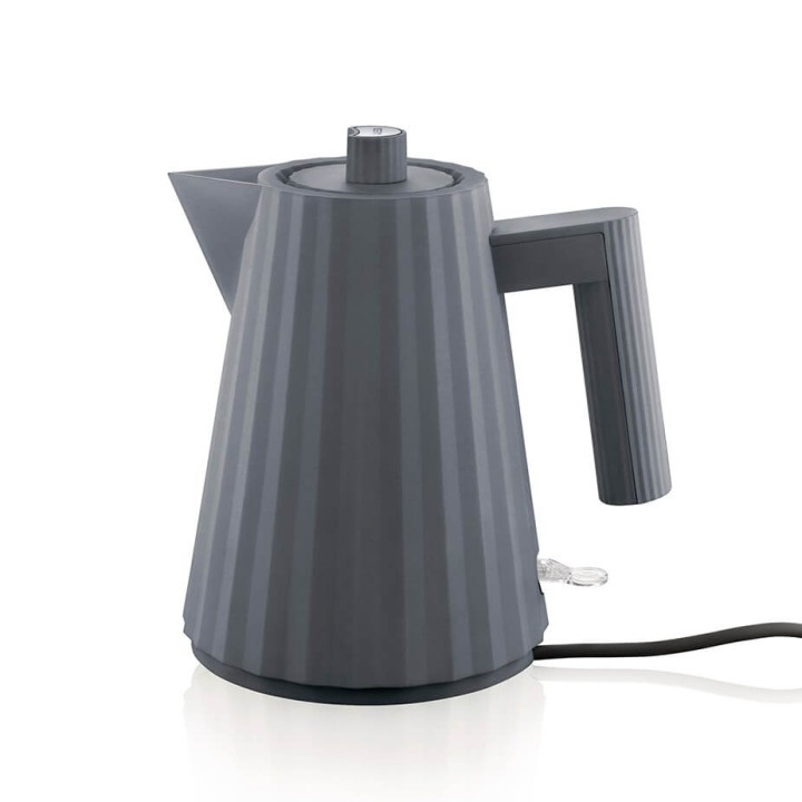 Alessi Plissé Electric Kettle 1 L Grey