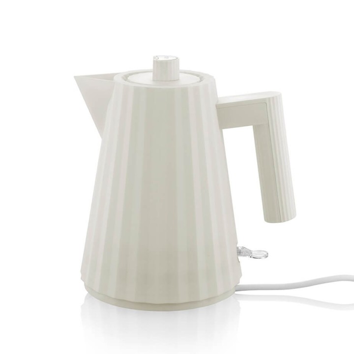 Alessi Plissé Electric Kettle 1 L White