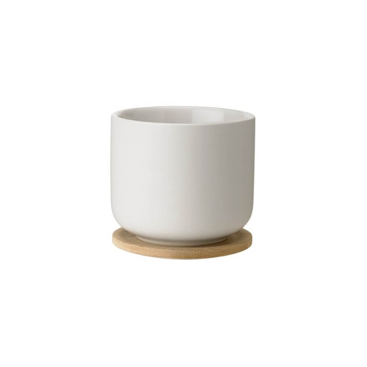 Stelton Theo Mug incl. coaster 1 pc Sand