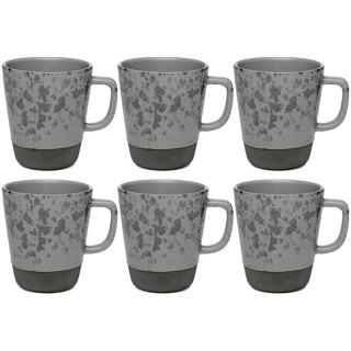 Aida RAW Mug with Handle 30 cl 6 pcs Nordic Grey