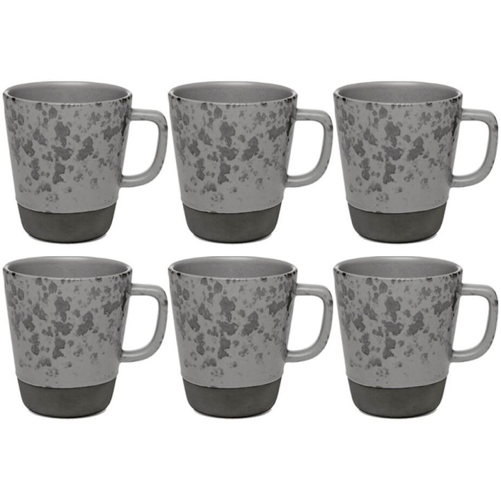 Aida RAW Mug with Handle 30 cl 6 pcs Nordic Grey