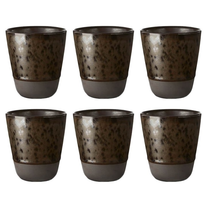 Aida RAW Insulated mug 25 cl 6 pcs Nordic Brown