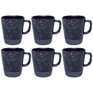 Aida RAW mug with handle 30 cl 6 pcs Nordic Black