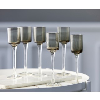 Lyngby Shot Glasses 5 cl 6 pcs Gray