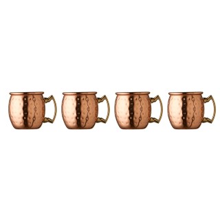 Lyngby shot glasses 6 cl, set of 4, copper