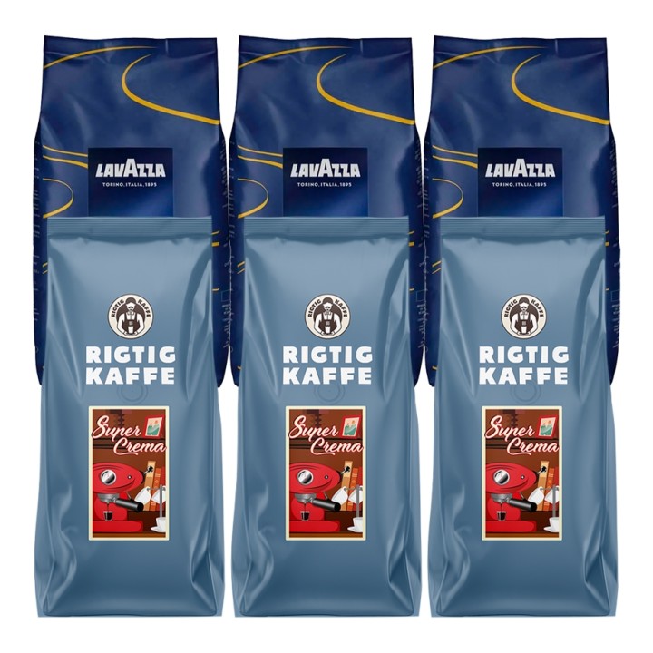 Super Crema Mix Pack 6 kg Whole Coffee Beans