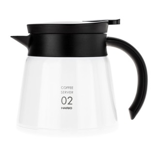 Hario V60-02 Stainless Steel Server 0.6 L White