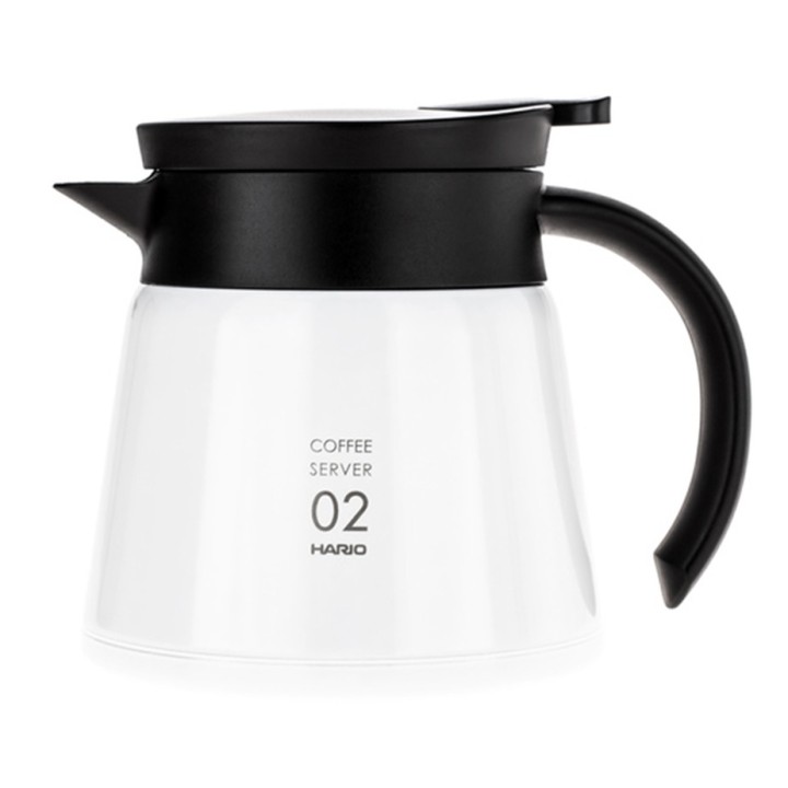 Hario V60-02 Stainless Steel Server 0.6 L White