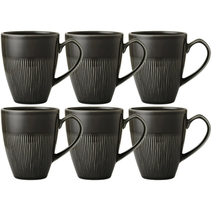 Colormix Mugs 32 cl 6 pcs Anthracite gray