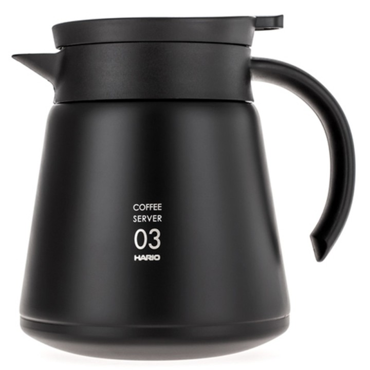 Hario V60-03 Stainless Steel Server 0.8 L Black