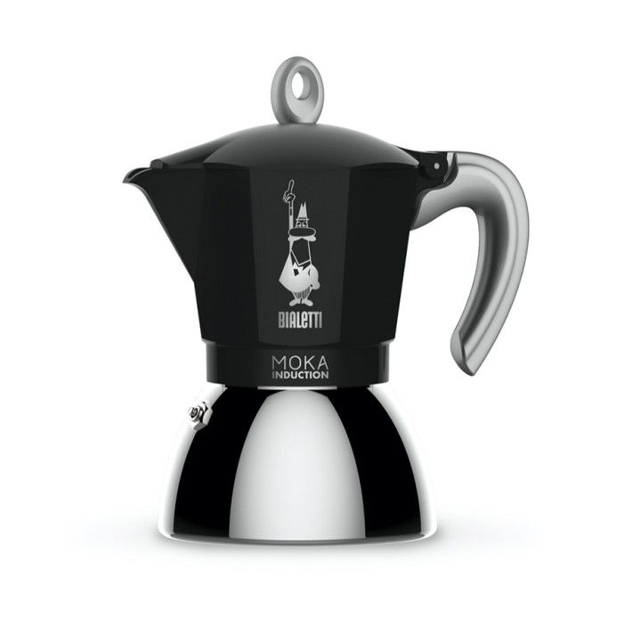 Bialetti Moka Induction 4-Cup Espresso Pot Black