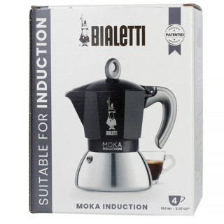 Bialetti Moka Induction 4-Cup Espresso Pot Black