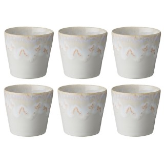 Costa Nova Stoneware espresso cups 10 cl 6 pcs White