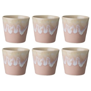 Costa Nova Stoneware Espresso Cups 10 cl 6 pcs Pink