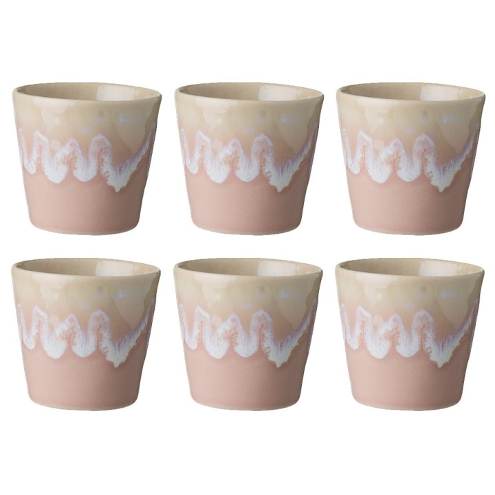 Costa Nova Stoneware Espresso Cups 10 cl 6 pcs Pink