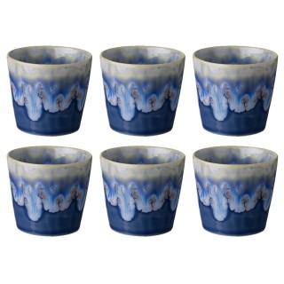 Costa Nova Stoneware espresso cups 10 cl 6 pcs Blue