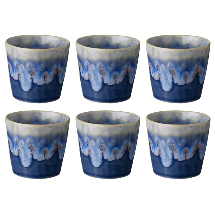 Costa Nova Stoneware espresso cups 10 cl 6 pcs Blue