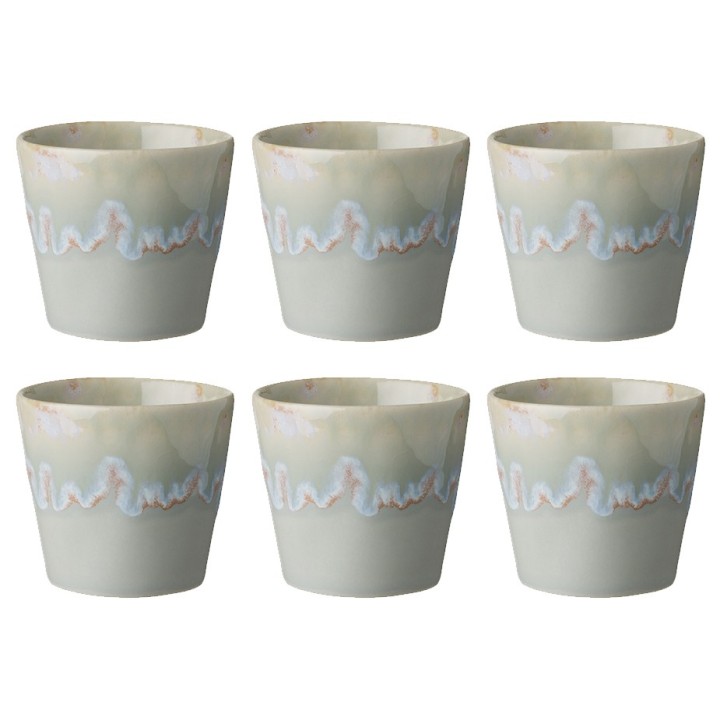 Costa Nova Stoneware Espresso Cups 10 cl 6 pcs Gray
