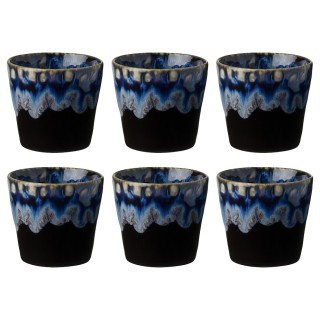 Costa Nova Stoneware espresso cups 10 cl 6 pcs Black