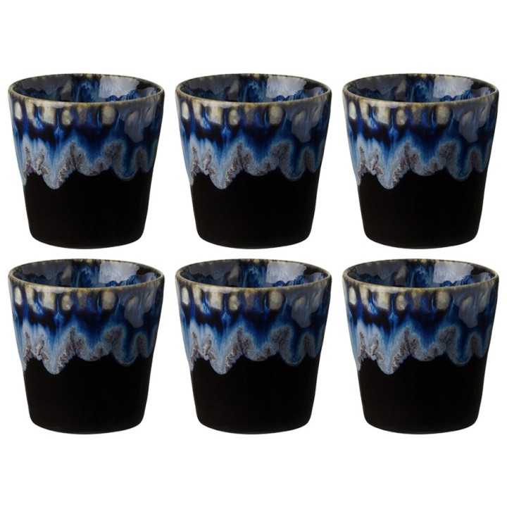 Costa Nova Stoneware Mugs 21 cl 6 pcs Black