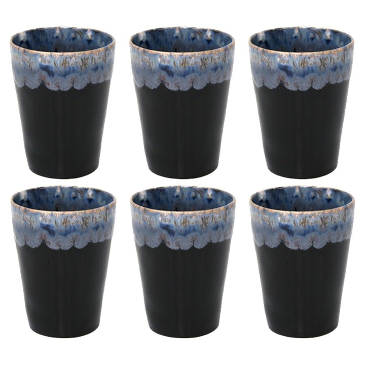 Costa Nova Stoneware Mug 38 cl 6 pcs Black