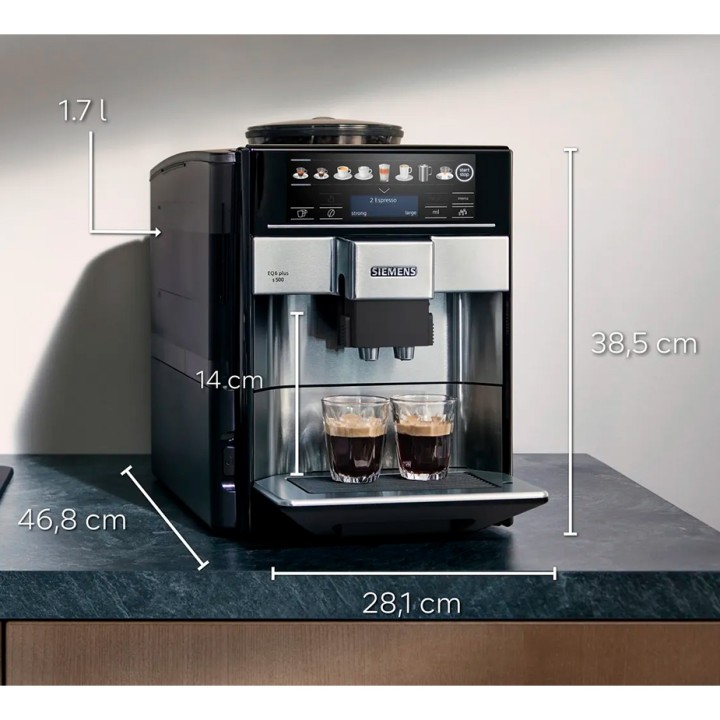 Siemens TE655203RW EQ6 s500 Incl. milk container