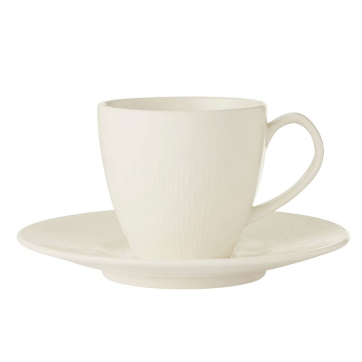 Colormix Cup with saucer 6 pcs. 0.2 L White