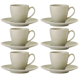 Colormix Cup with saucer 6 pcs. 0.2 L Gray