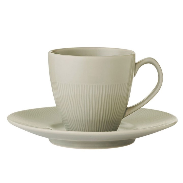 Colormix Cup with saucer 6 pcs. 0.2 L Gray