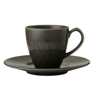 Colormix Cup with saucer 6 pcs. 0.2 L Anthracite gray