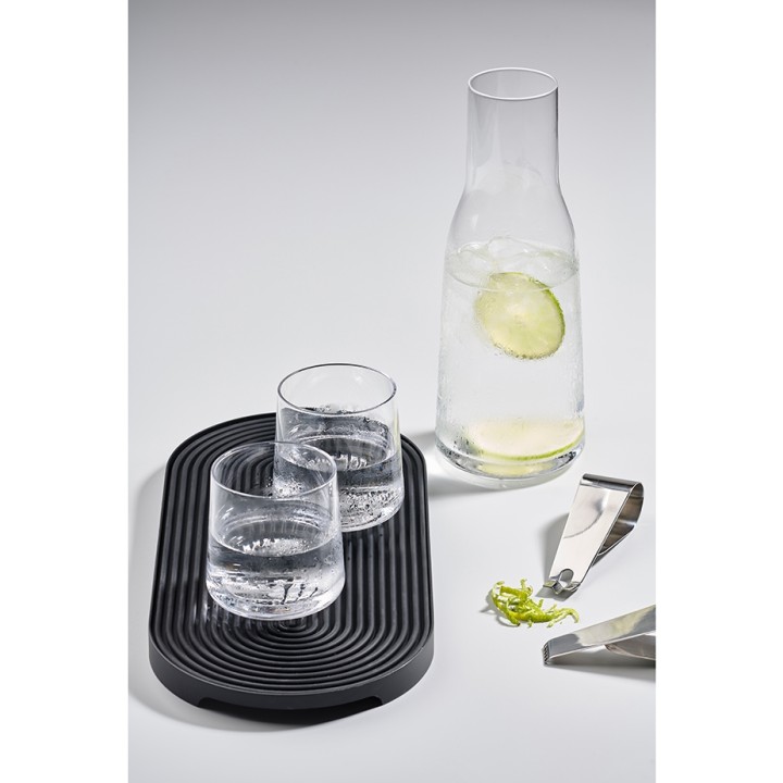 Zone Rocks cocktail mat 34.6 x 15.6 cm Black