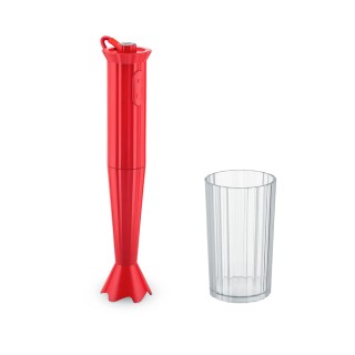Alessi Plissé Hand Blender with Container - Red