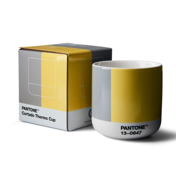 Pantone Cortado Thermal Mug 17 cl Gray/Yellow