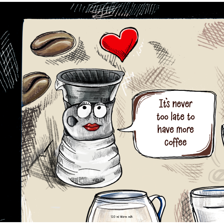 Coffee poster Rigtig Kaffe COFFEE LOVERS 50x70cm