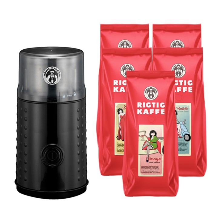 House of Barista Electric Coffee Grinder Incl. 2.5 kg Rigtig Kaffe